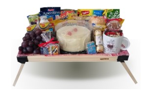 Cesta de Aniversário com Bolo para Santa Catarina