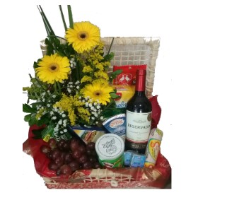 Cesta de Queijos e Vinho para Santa Catarina